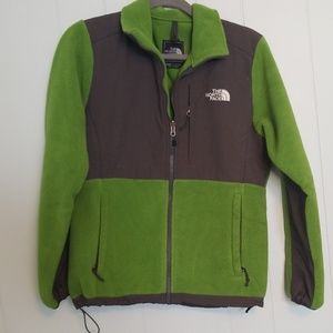 Green North Face jacket & top